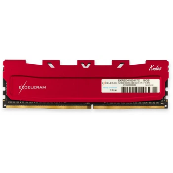 Модуль пам'яті для комп'ютера eXceleram DDR4 16GB 2400 MHz Red Kudos (EKRED4162417C)