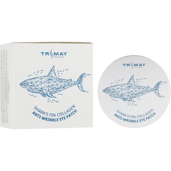 Гидрогелевые омолаживающие лифтинг-патчи под глаза Trimay Shark’s Fin Collagen Anti-Wrinkle Eye Patch 60 шт (8809706860145)