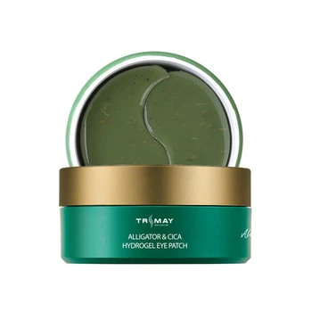 Гидрогелевые патчи под глаза с маслом крокодила Trimay Alligator & CICA Hydrogel Eye Patch 60 шт (8809706860176)