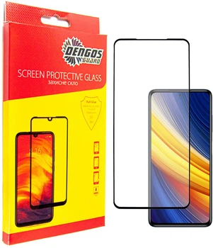 Защитное стекло DENGOS для смартфона POCO X3 Pro Black (TGFG-175)