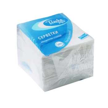 Серветки столові Tischa Papier 25х25 см білі 50 шт.