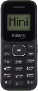 Мобильный телефон Sigma mobile X-style 14 Mini Black-Green (4827798120729)