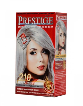 краска для волос Роза Импекс PRESTIGE №210 - серебристо-платиновый