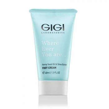 Крем для ног шелк с коноплянным маслом и Ши GIGI GAP Where Ever You Are Foot Cream 40мл