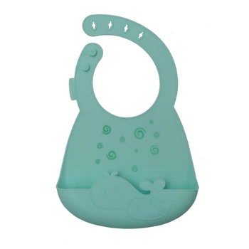 Силиконовый нагрудник Kinderenok Happy Meal голубой (310520)