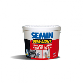 Шпаклівка для заробітку тріщин Semin Sem Light семін сем лайт 5л