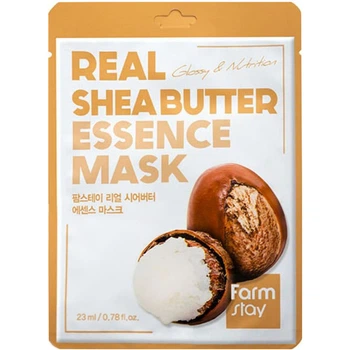 Тканинна маска FarmStay Real Shea Butter Essence Mask для обличчя з олією ши 23 мл