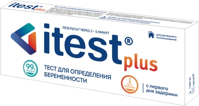 Тест-смужка Atlas Link для визначення вагітності Itest plus 1 шт. (4601834005597)