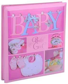 Альбом для новорожденных EVG Baby collage Pink UA 56 фото 10х15см. на украинском языке