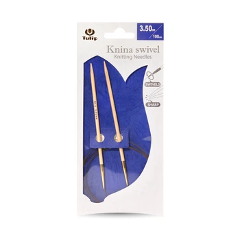 Спицы круговые Tulip Knina swivel 3,5 мм х 100 см, бамбуковые KS-1000350