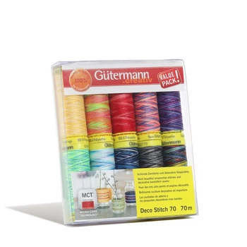 Набор швейных ниток Gutermann Deco Stitch 3 702166