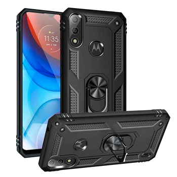 Ударостійкий чохол Shell Ring для Motorola E7 Power / E7i Power Black