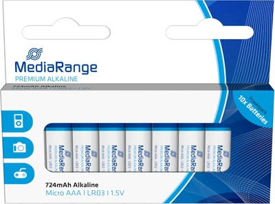 Лужна батарейка MediaRange Premium Alkaline Micro AAA LR03 1.5 В 10 шт. (4260283111619)