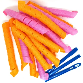 Бигуди Magic Curler "Спираль" длина 85 см, набор 18 шт., крупный локон
