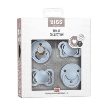 Пустышки BIBS Подарочный набор Baby Blue 0-6 мес.