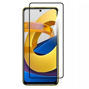 Защитное стекло LUX для Poco M4 Pro 5G Full Сover черный 0,3 мм в упаковке