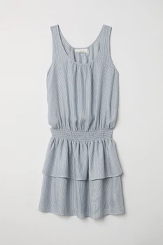 Платье H&M 46 бело синий полоска 2201588771