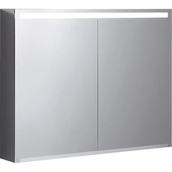 Тумбочка із дзеркалом у ванну GEBERIT OPTION 90x70x15см із підсвіткою білий 500.583.00.1
