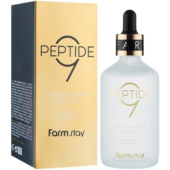 Ампульная сыворотка с комплексом из 9 пептидов Farmstay Peptide 9 Super Vitalizing Ampoule 100 мл (8809635230286)