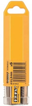 Набор сверл по металлу DeWalt Extreme 2 HSS-CO кобальтовые 11.5 мм 5 шт (DT4946)