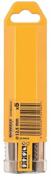 Набор сверл по металлу DeWalt Extreme 2 HSS-CO кобальтовые 12.5 мм 5 шт (DT4948)