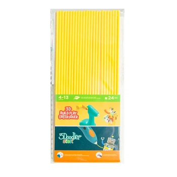 Набор стержней 3Doodler Start полимерные 24 шт желтые (699923)