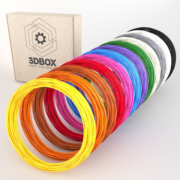 Набір ABS пластику 3D-Box LARGE-30 для 3D-ручки: 12 кольорів по 30 метрів (1,75 мм*360м)