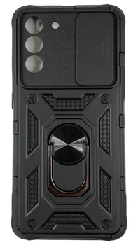 Чехол New Armor c кольцом-подставкой на Samsung Galaxy S21 черный