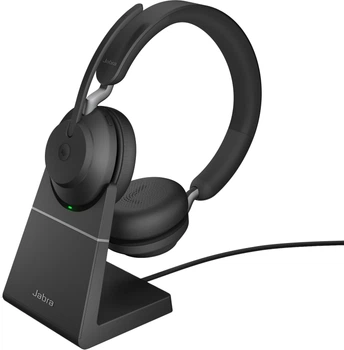 Навушники Jabra Evolve2 65 USB-A UC Stereo with Charging Stand Black (26599-989-989)