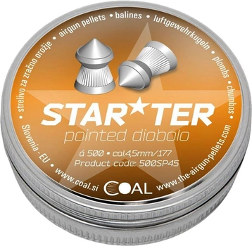 Пули пневматические Coal Starter Pointed 4.5 калибр 500 шт (39840017)