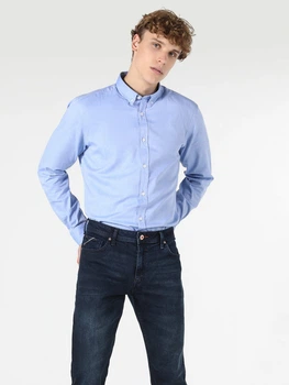 Сорочка бавовняна чоловіча Colin's CL1048576BLU XXL Dark Blue