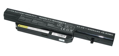 Аккумулятор для ноутбука DNS W240BAT-6 Clevo W240 11.1V Black 4400mAh Original PRC
