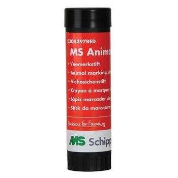 Мел-карандаш для маркировки животных MS Schippers, красный