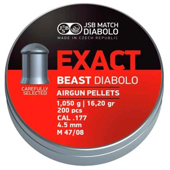 Кулі пневматичні JSB Diabolo Exact Beast 1.05 гр 200 шт