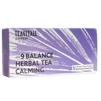 Чайный напиток GreenWay TeaVitall Express Balance 9, успокаивающий, 30 фильтр-пакетов (01598)
