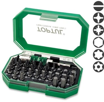 Набор бит Toptul 1/4" с держателем 35 предметов (GACW3501)
