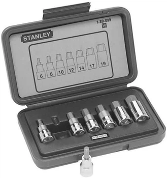 Набор головок торцевых 1/2" Stanley 7 предметов с  шестигранными битами (1-89-099)