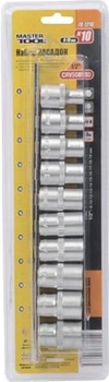 Набор насадок торцевых 6-гранных 1/2" Mastertool 10 шт (78-1210)