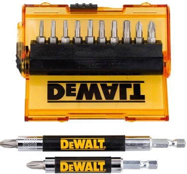 Zestaw bitów DeWalt 2 adaptery magentyczne 1/4" 14 szt. DT71570-QZ