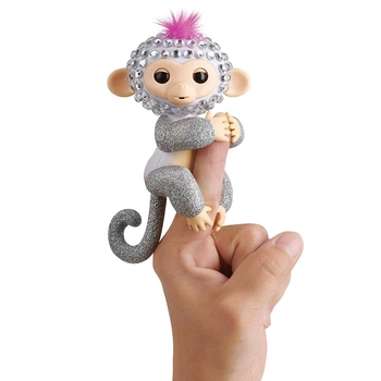 Інтерактивна мавпочка WowWee Fingerlings Monkeys - Sparkle Спаркі зі стразами (3684) (B07HGQQF4D)