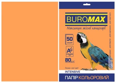 Папір кольоровий INTENSIVE, помаранчевий, 50 арк., А4, 80 г/м² (BM.2721350-11)