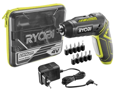 Аккумуляторная отвертка Ryobi R4SDP-L13C 4В с поворотной рукояткой (5133002650)