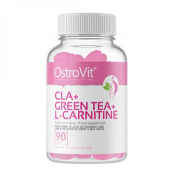Жиросжигатель OstroVit CLA+GREEN TEA+L-CARNITINE 90 caps (244104)