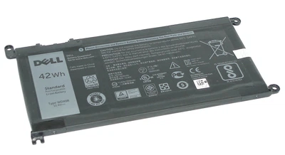 Original 3500mAh 11.4V WDX0R акумулятор для WDXOR Battery For DELL Latitude 3180 3189 3390 Vostro 14 5468 15 5568 Inspiron 13 5379 17 5767 5770