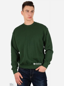 Світшот утеплений чоловічий Fruit of the loom Set-in Sweat 062202038 S Темно-зелений