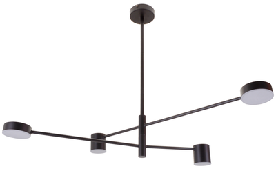 Люстра пристельова Brille BR-01 631S/4 LED 28W WW + NW + CW BK (24-793)