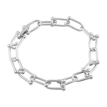 Серебряный браслет с без камней, вес изделия 10,86 гр (2080084)
