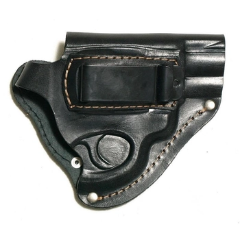 Кобура поясная для револьвера 2 5" со скобой для скрытого ношения Кожа 100 К-8 Черный