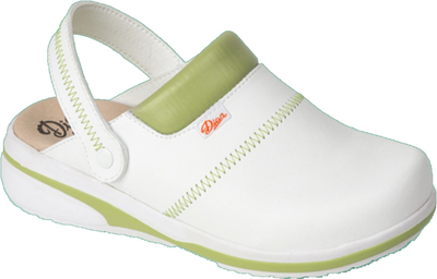 Туфлі медичні жіночі Dian ZUECO MICROFIBRA BLANCO PISTACHO 37 Біло-біло-фісташкові (38179)