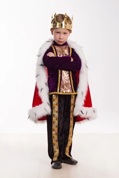 Дитячий новорічний костюм Кароль Maski karnaval НГ 5-6 років One size Червоний
